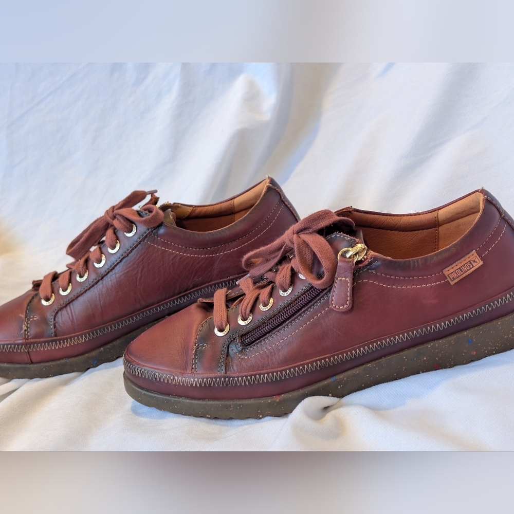Pikolinos Mallorca Sneaker Size 40 Maroon/Burgundy - Picture 9 of 15
